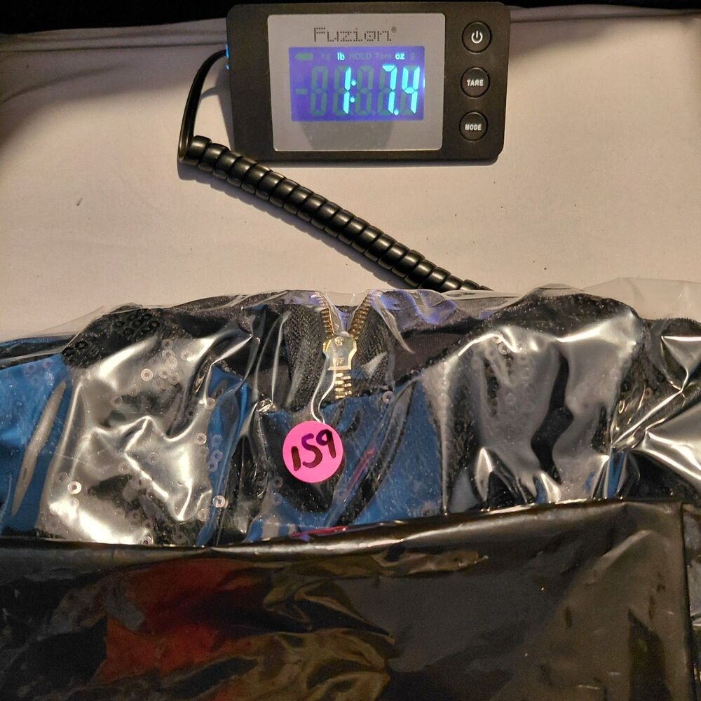 Y2K Whimsigoth Black Sequin Prom Dress L Bodycon Cutout Goth Glam Dark Feminine - Picture 15 of 15